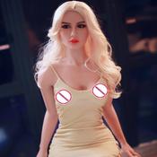 Free Shipping 165 cm blonde hair classic ladies silicone sex doll with voice and heating system sex dolls invented by automatic woman